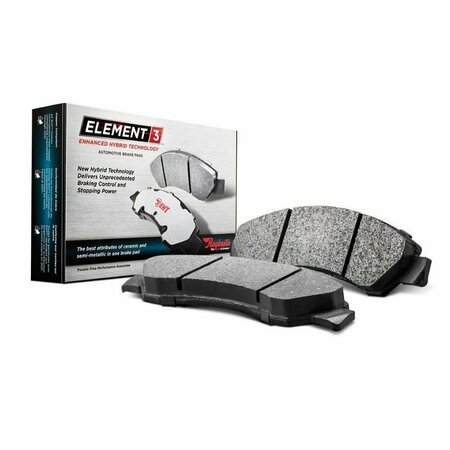 R/M BRAKES BRAKE PADS OEM FMSI Number D1670; Hybrid Technology EHT1670